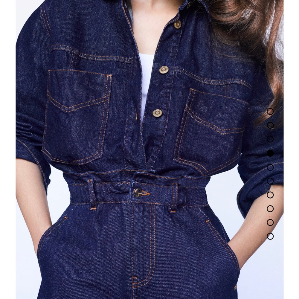 New Zara‎ blue denim overshirt - Picture 2 of 10